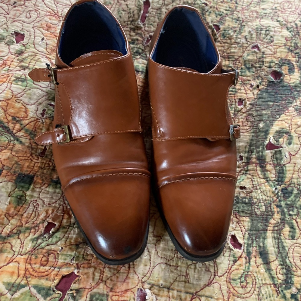Bruno Marc Men's Sleek Monk Strap Loafer Shoes 7